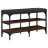 Banco zapatero madera de ingeniería marrón roble 82x32x47