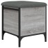 Banco con almacenaje madera ingeniería gris Sonoma 42x42x45