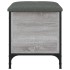 Banco con almacenaje madera ingeniería gris Sonoma 42x42x45
