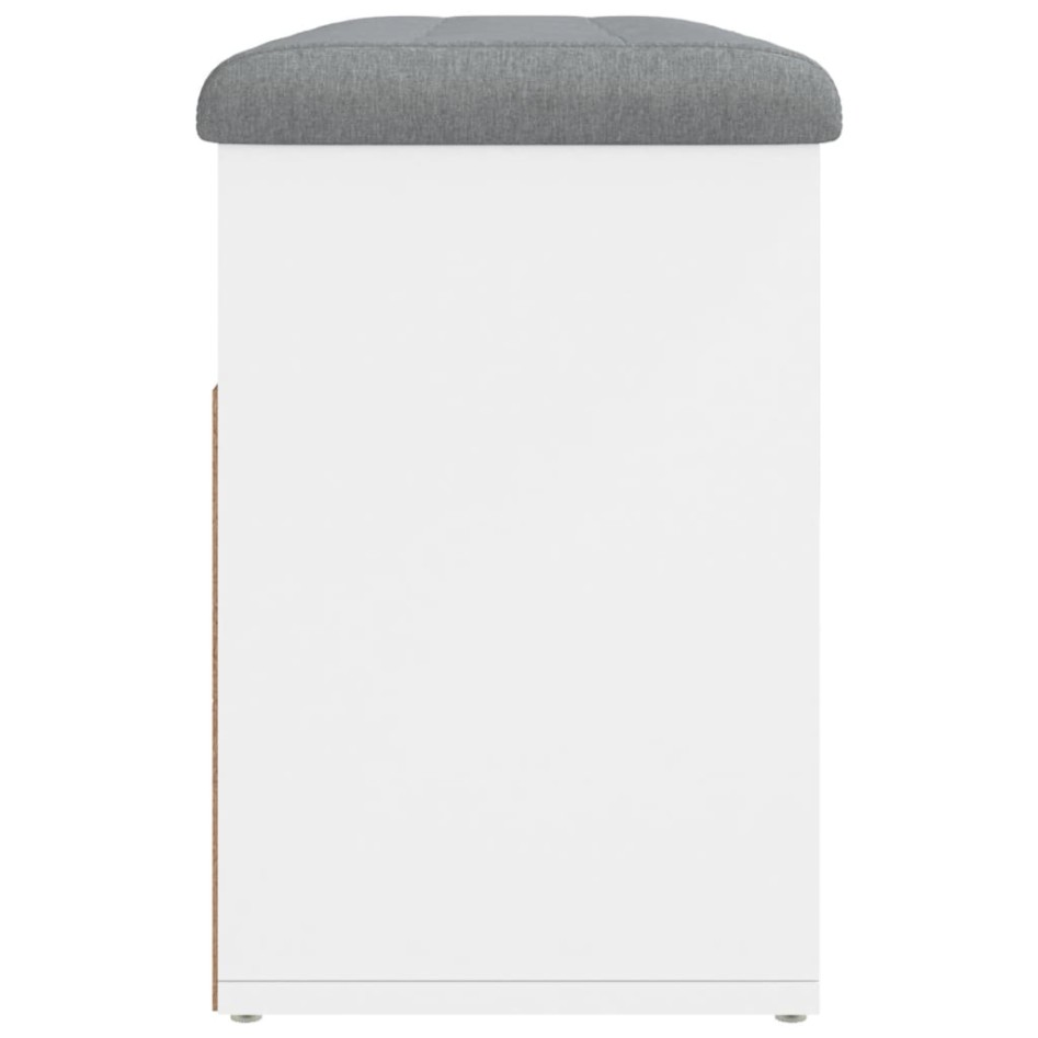 Banco zapatero madera de ingeniería blanco 82x32x45,5