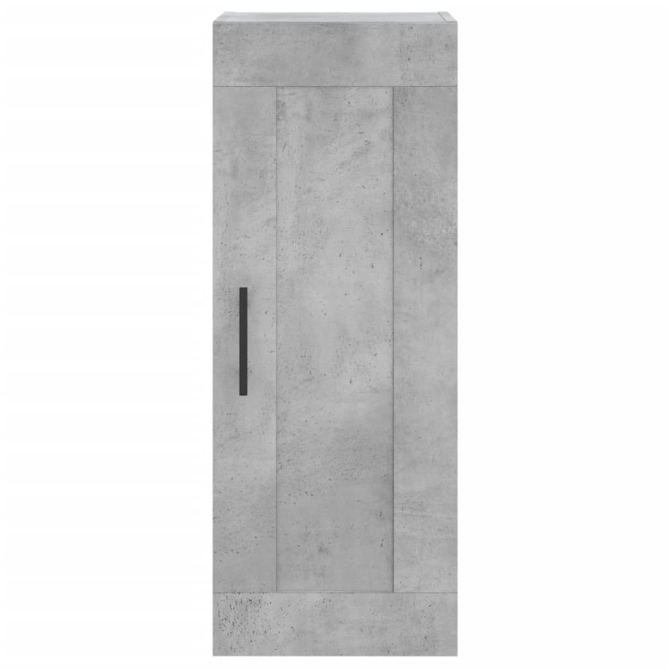 Aparador de madera contrachapada gris hormigón 34,5x34x180