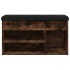 Banco zapatero madera de ingeniería roble ahumado 82x32x45,5