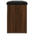 Banco zapatero madera de ingeniería marrón roble 82x32x45,5