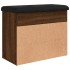 Banco zapatero madera de ingeniería marrón roble 62x32x50