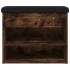 Banco zapatero madera de ingeniería roble ahumado 62x32x50