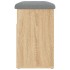 Banco zapatero madera de ingeniería roble Sonoma 62x32x50
