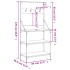 Estantería cocina con ganchos 4 niveles madera ingeniería