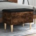 Banco con almacenaje madera ingeniería roble ahumado