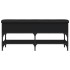Banco zapatero madera de ingeniería negro 102x32x45