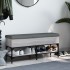 Banco zapatero madera de ingeniería gris Sonoma 102x32x45