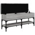 Banco zapatero madera de ingeniería gris Sonoma 102x32x45