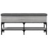 Banco zapatero madera de ingeniería gris Sonoma 102x32x45