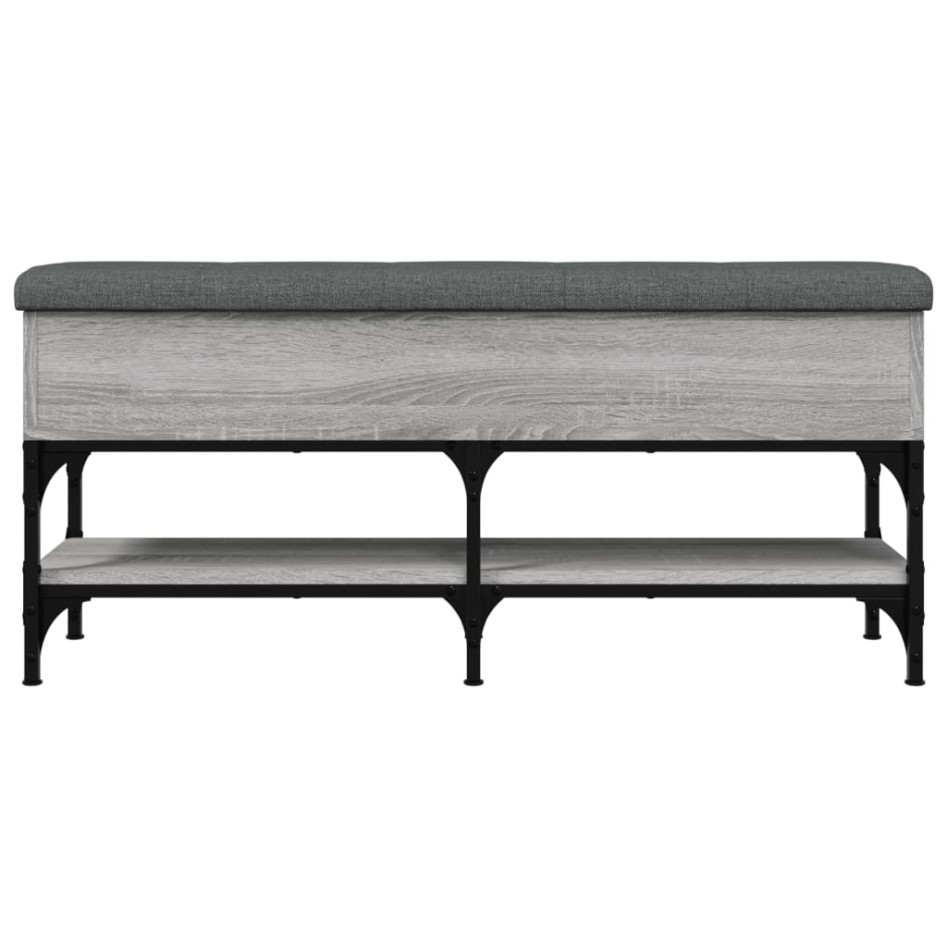 Banco zapatero madera de ingeniería gris Sonoma 102x32x45