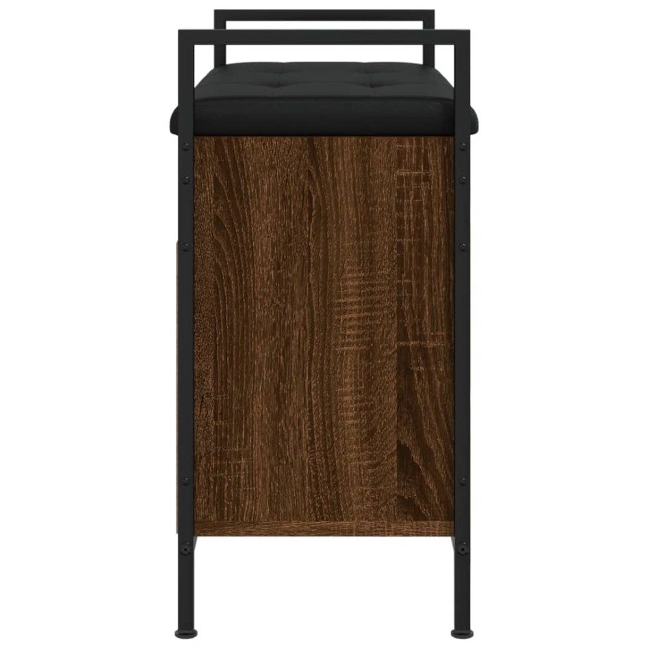 Banco zapatero madera de ingeniería marrón roble