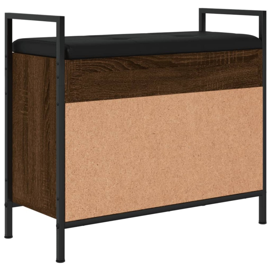 Banco zapatero madera de ingeniería marrón roble