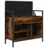 Banco zapatero madera ingeniería roble ahumado 65,5x32x57,5