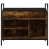 Banco zapatero madera ingeniería roble ahumado 65,5x32x57,5