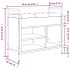 Banco zapatero madera ingeniería roble ahumado 65,5x32x57,5