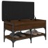 Banco zapatero madera de ingeniería marrón roble 82x42x45