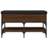 Banco zapatero madera de ingeniería marrón roble 82x42x45