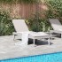 Tumbona de PP gris 186x60x29