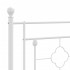 Estructura cama sin colchón con estribo metal blanco 75x190