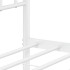 Estructura cama sin colchón con estribo metal blanco 75x190