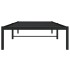 Estructura de cama sin colchón metal negro 90x200