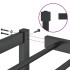Estructura de cama sin colchón metal negro 90x200