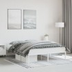 Estructura de cama sin colchón metal blanco 160x200 cm