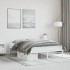 Estructura de cama sin colchón metal blanco 140x200