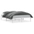 Estructura de cama sin colchón metal blanco 140x200