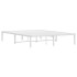 Estructura de cama sin colchón metal blanco 140x200
