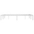Estructura de cama sin colchón metal blanco 140x200