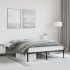 Estructura de cama sin colchón metal negro 150x200