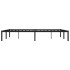 Estructura de cama sin colchón metal negro 150x200