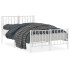 Estructura cama sin colchón con estribo metal blanco 120x190
