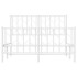 Estructura cama sin colchón con estribo metal blanco 120x190