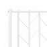 Estructura cama sin colchón con estribo metal blanco 120x190