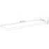 Tablero rectangular madera de acacia borde vivo 120x40x2,5