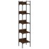 Librería de 5 estantes madera roble marrón 35x30x174