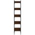 Librería de 5 estantes madera roble marrón 35x30x174