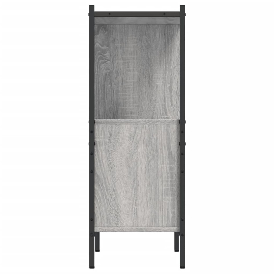 Estantería madera de ingeniería gris Sonoma 72x28x77,5