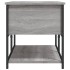 Banco de almacenaje madera ingeniería gris Sonoma