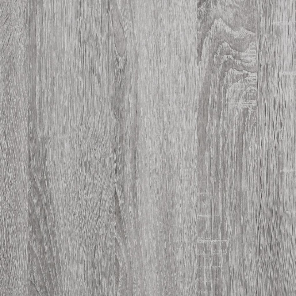 Banco de almacenaje madera ingeniería gris Sonoma