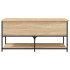 Banco almacenaje madera ingeniería roble Sonoma 100x42,5x47