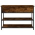 Banco zapatero madera de ingeniería roble ahumado 70x42,5x50