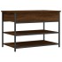 Banco zapatero madera de ingeniería roble ahumado 70x42,5x50