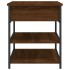 Banco zapatero madera de ingeniería roble ahumado 70x42,5x50
