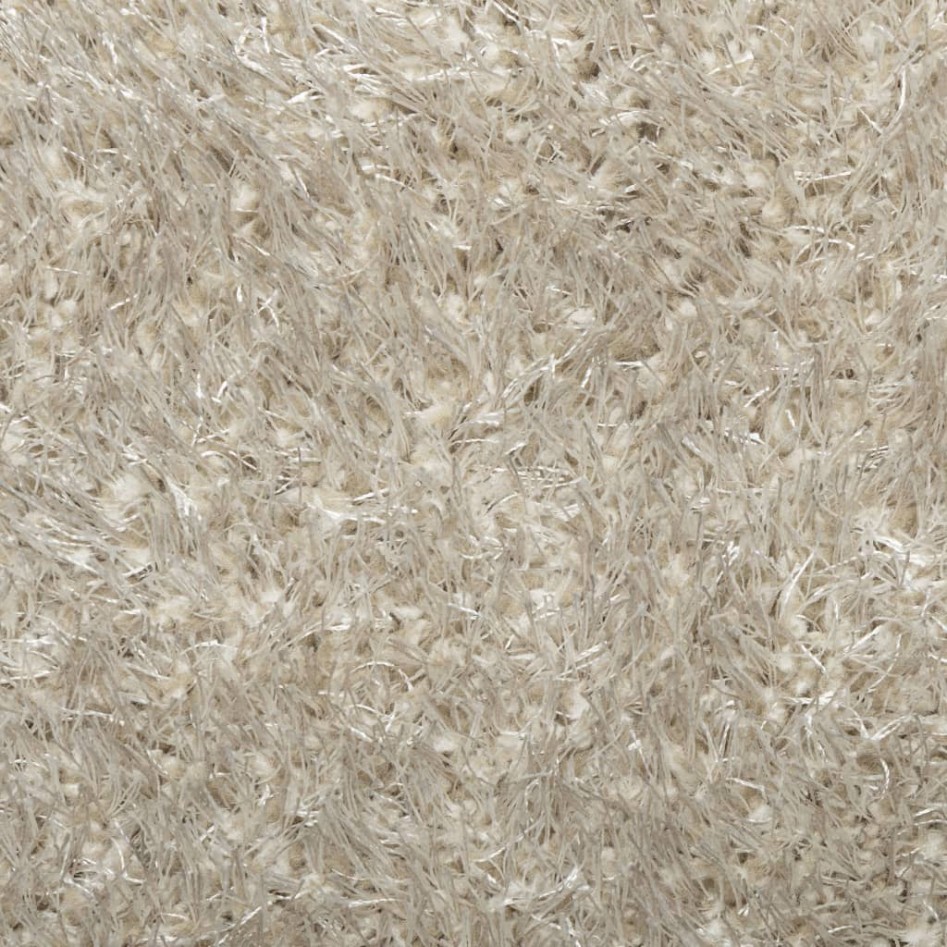 Alfombra pelo largo aspecto brillante ISTAN beige Ø 160